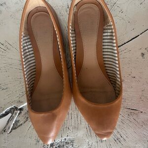 Classic Women's Pointed Toe Flats in Tan